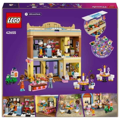 LEGO Friends Restoran ve Aşçılık Okulu 42655 - 8 Yaş ve Üzeri Çocuklar için Mini Bebek İçeren Yaratıcı Oyuncak Yapım Seti (896 Parça)