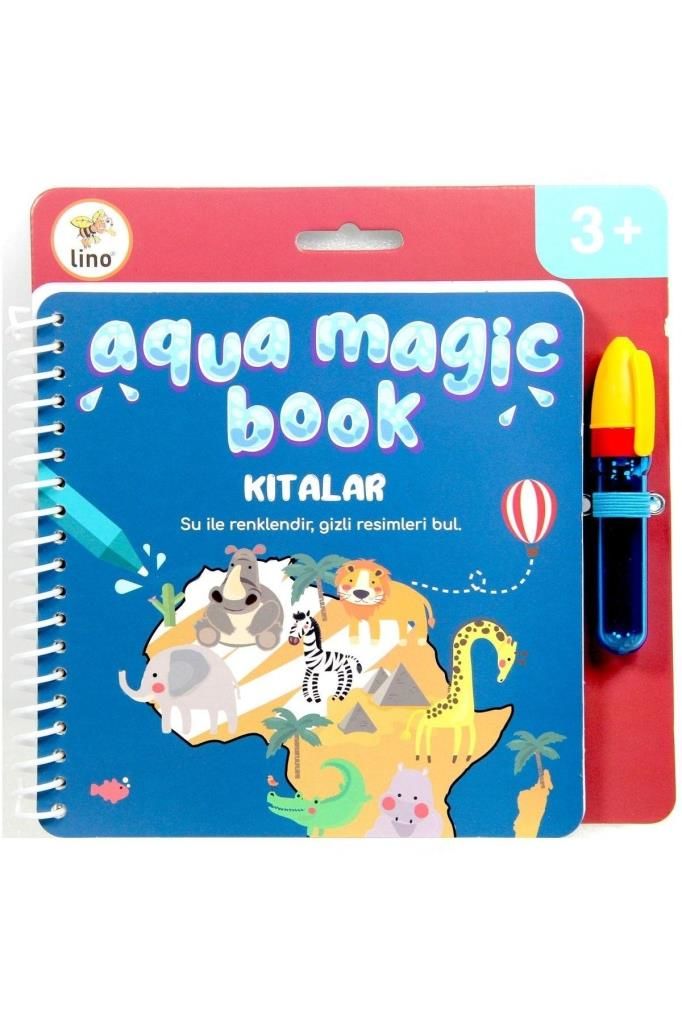 Lino Aqua Magic Book Kıtalar (sihirli Boyama Kitabı)