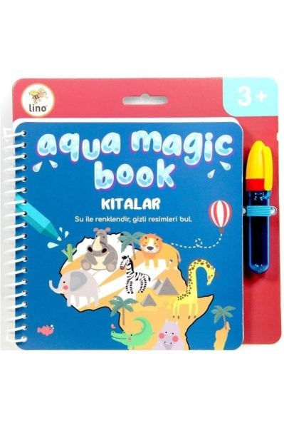 Lino Aqua Magic Book Kıtalar (sihirli Boyama Kitabı)