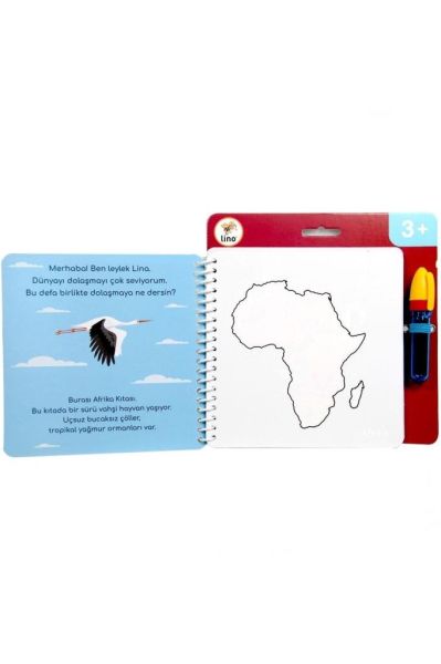 Lino Aqua Magic Book Kıtalar (sihirli Boyama Kitabı)