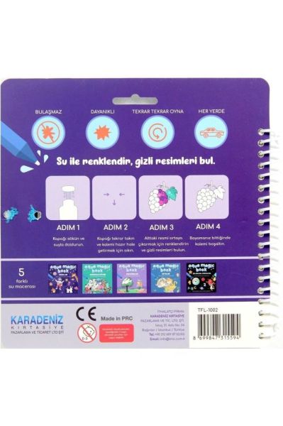 Lino Aqua Magic Oyunlar Sihirli Boyama Kitabı