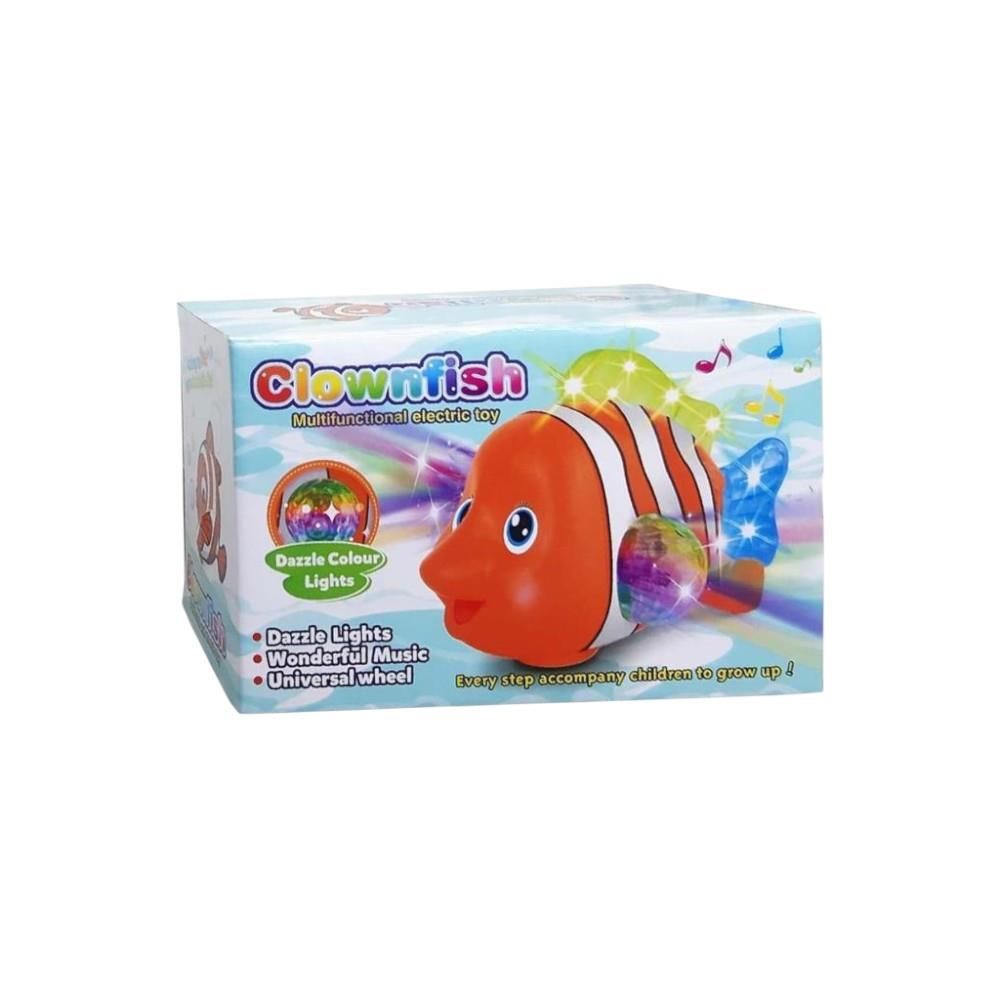 Pilli Işıklı Çarp Dön Balık ZR143-1