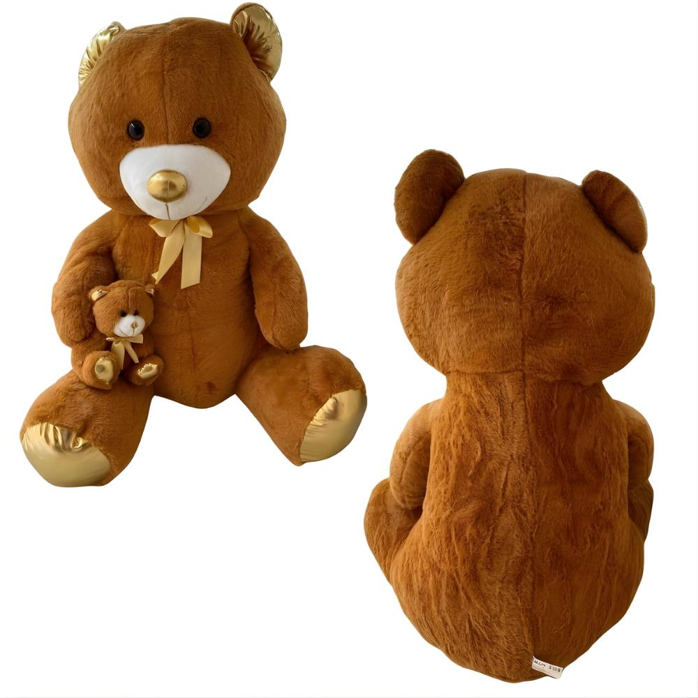 Halley Oyuncak Peluş 100 Cm Parlak Yavrulu Ayı