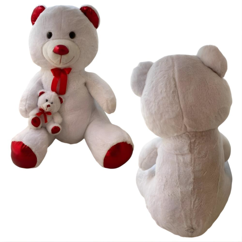 Halley Oyuncak Peluş 100 Cm Parlak Yavrulu Ayı