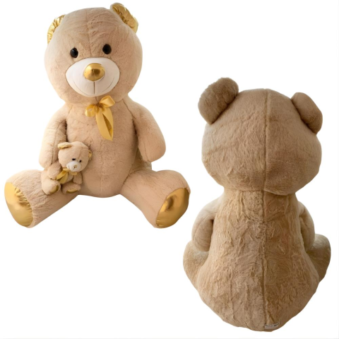 Halley Oyuncak Peluş 100 Cm Parlak Yavrulu Ayı