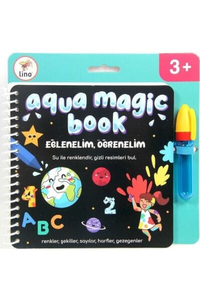 Lino Aqua Magic Eğlenelim Öğrenelim Sihirli Boyama Kitabı