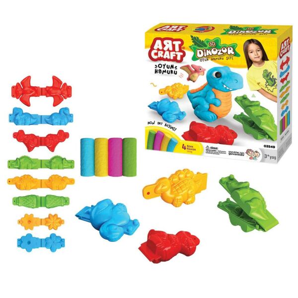 3D DİNAZOR HAMUR SET 200 GR