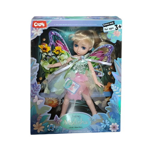 Çiçek Aksesuarlı Bebek 12 İnç