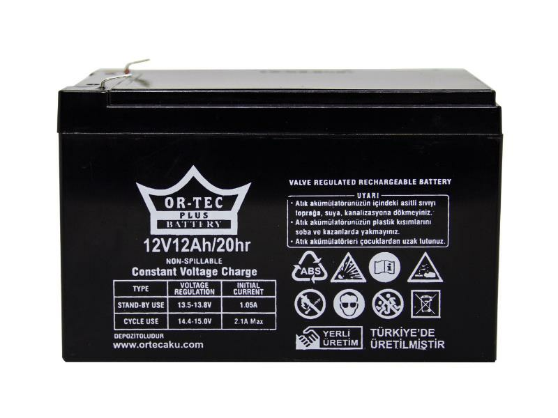 Ortec 12V 12 Ah Akü