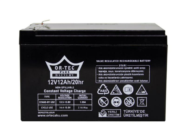 ORTEC 12V 12 AH AKÜ