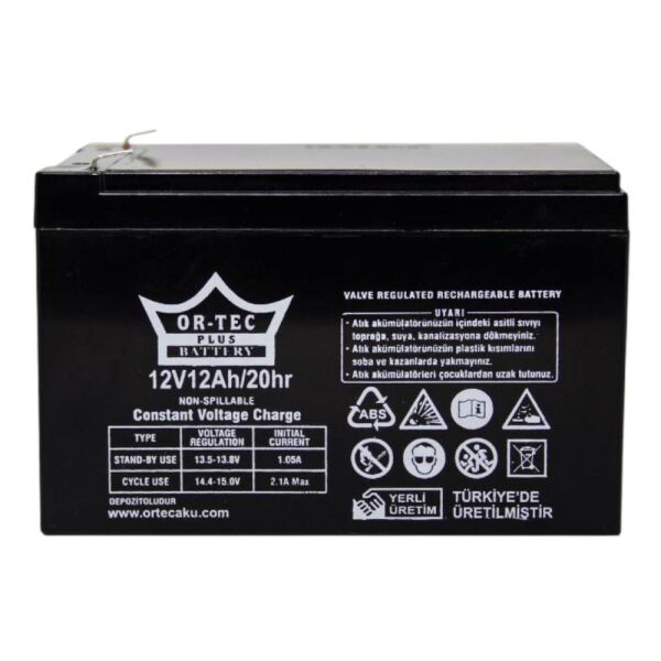 Ortec 12V 12 Ah Akü