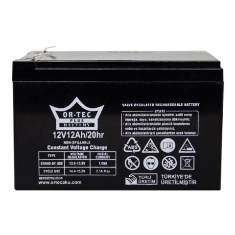 Ortec 12V 12 Ah Akü