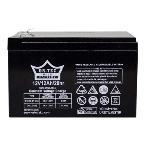 Ortec 12V 12 Ah Akü