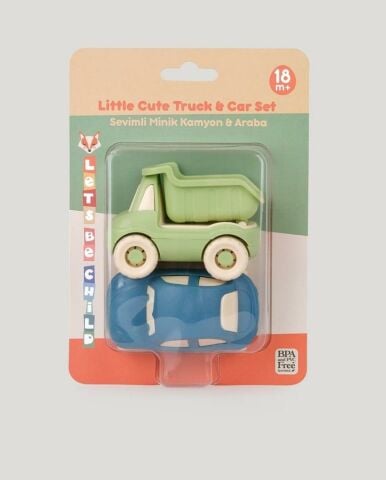 LC Sevimli Minik Taşıtlar Kamyon ve Araba-Yeşil-Turkuaz