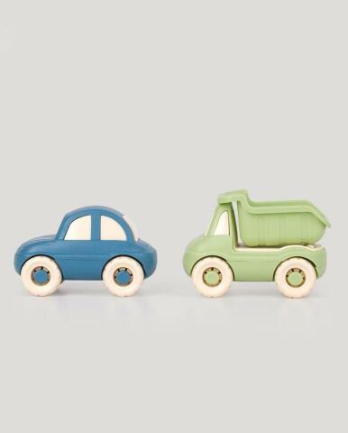 LC Sevimli Minik Taşıtlar Kamyon ve Araba-Yeşil-Turkuaz