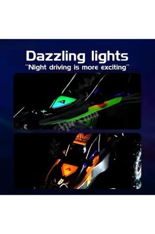 Yeni 1:10 Yüksek Hızlı Uzaktan Kumanda Araba 2.4g Tırmanma Sürüklenme Yarış Işıkları Yüksek Hızlı