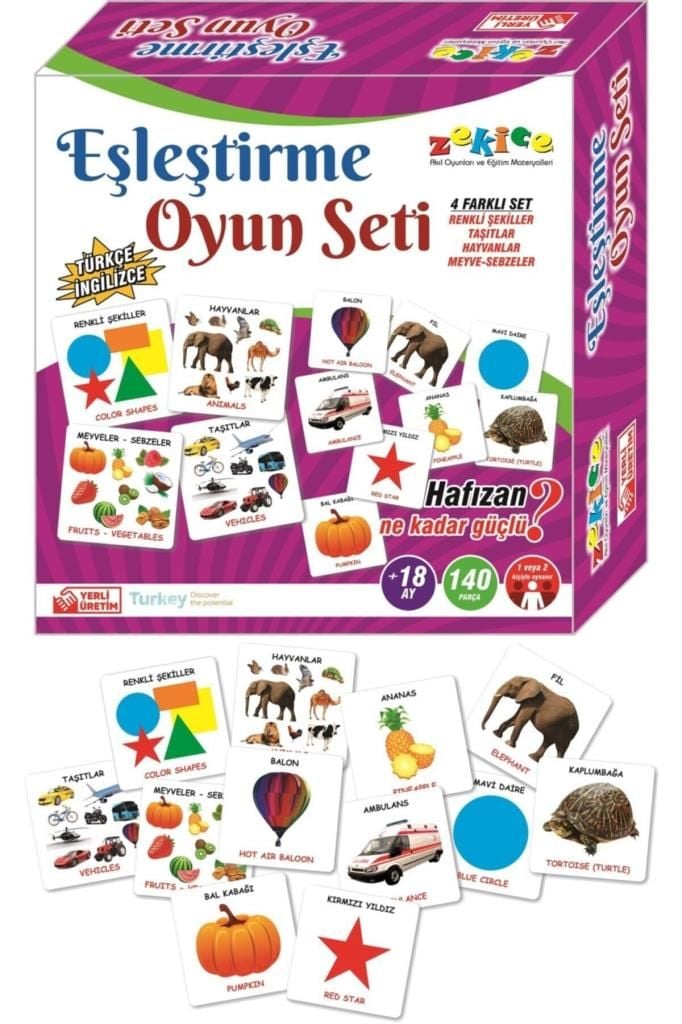 Eşleştirme Oyun Seti Türkçe&ingilizce