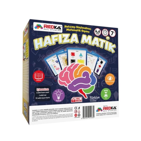 Hafıza Matik Akıl Zeka Ve Strateji Oyunu, Matematik Geliştirme Oyunu, Kutu Oyunu