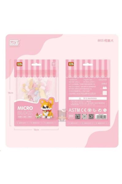 Loz 8605 Mikro Blok Çanta Corgi Köpek