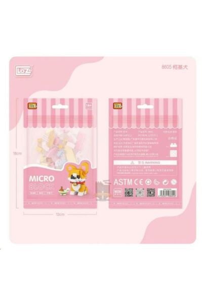 Mikro Blok Çanta Corgi Köpek Loz 8605