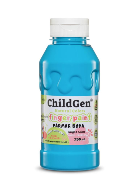 Süper Yıkanabilir 3'lü Parmak Boya Pastel Set (3X350ML) (PEMBE-MAVİ-MOR)