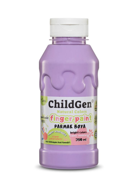 Süper Yıkanabilir 3'lü Parmak Boya Pastel Set (3X350ML) (PEMBE-MAVİ-MOR)