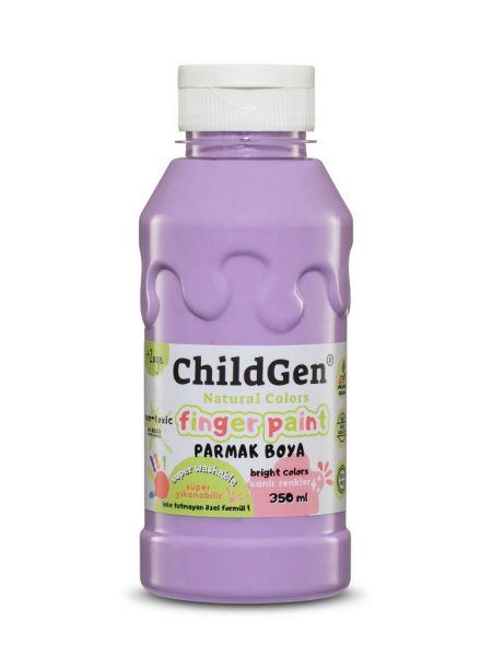 Süper Yıkanabilir 3'lü Parmak Boya Pastel Set (3X350ML) (PEMBE-MAVİ-MOR)