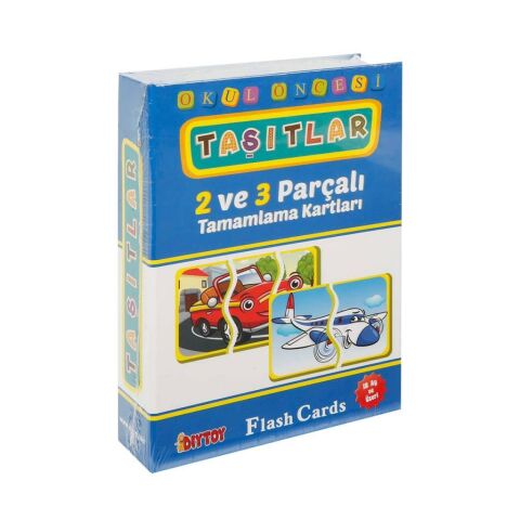 F. Cards Book Tamamlama Taşıtlar Kart Oyunu