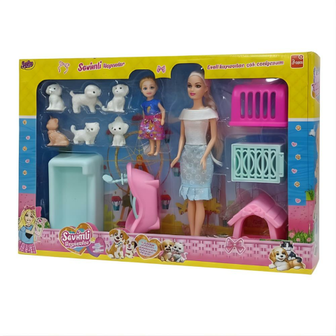 Kutulu Bebekli Pati Dostlarım Aksesuarlı