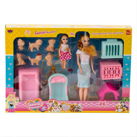 Kutulu Bebekli Pati Dostlarım Aksesuarlı