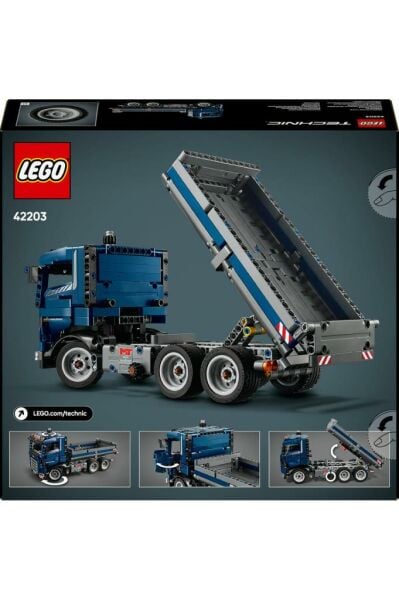 LEGO ® Technic Damperli Kamyon 42203 - 9+ Çocuklar için Yaratıcı Oyuncak Yapım Seti (462 Parça)