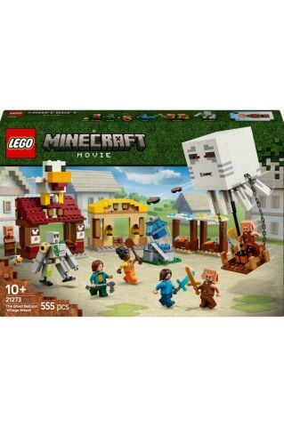 LEGO ® Minecraft® Hortlak Balon Köy Saldırısı 21273 - 10+ Yaratıcı Oyuncak Yapım Seti (555 Parça)