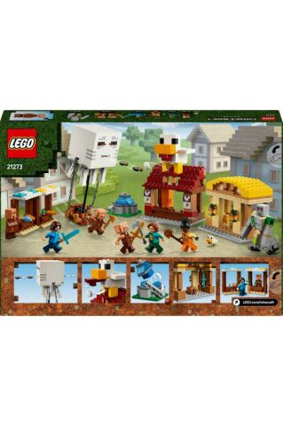 LEGO ® Minecraft® Hortlak Balon Köy Saldırısı 21273 - 10+ Yaratıcı Oyuncak Yapım Seti (555 Parça)