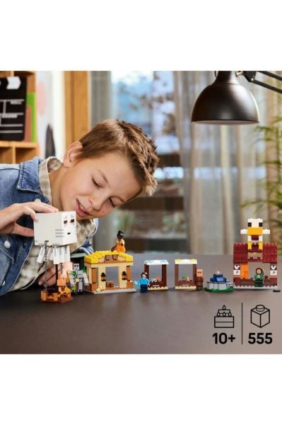 LEGO ® Minecraft® Hortlak Balon Köy Saldırısı 21273 - 10+ Yaratıcı Oyuncak Yapım Seti (555 Parça)