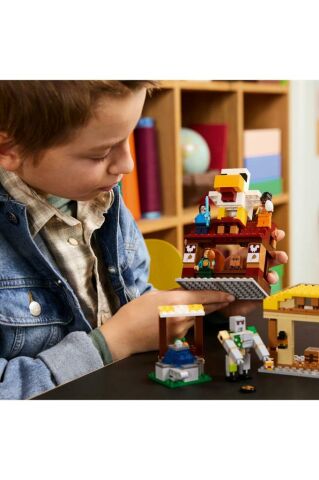 LEGO ® Minecraft® Hortlak Balon Köy Saldırısı 21273 - 10+ Yaratıcı Oyuncak Yapım Seti (555 Parça)
