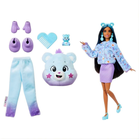 Barbie Cutie Reveal Care Bears Bebek ve Aksesuarları Serisi 2 JFV59-JFV61
