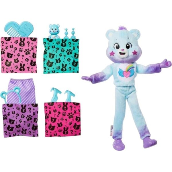 Barbie Cutie Reveal Care Bears Bebek ve Aksesuarları Serisi 2 JFV59-JFV61