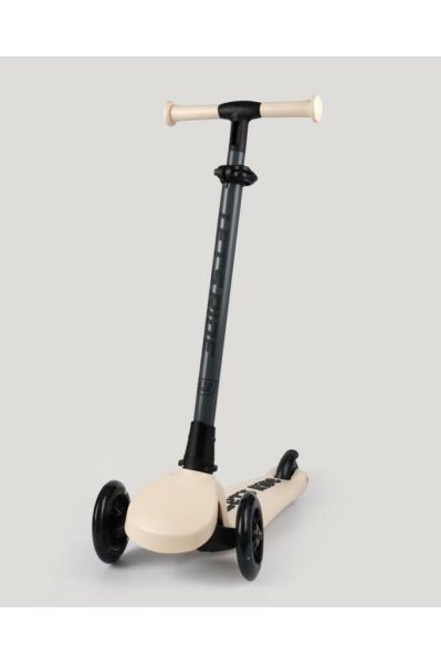 LC Let's Ride Two Işıklı Katlanabilir 3 Tekerlekli Scooter Bej