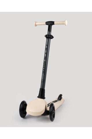 LC Let's Ride Two Işıklı Katlanabilir 3 Tekerlekli Scooter Bej