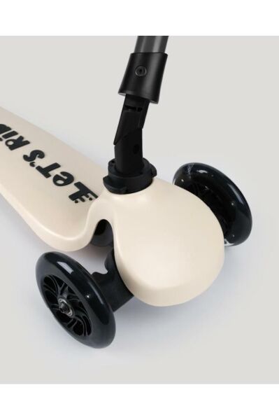 LC Let's Ride Two Işıklı Katlanabilir 3 Tekerlekli Scooter Bej