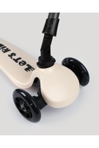 LC Let's Ride Two Işıklı Katlanabilir 3 Tekerlekli Scooter Bej