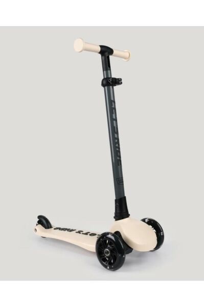 LC Let's Ride Two Işıklı Katlanabilir 3 Tekerlekli Scooter Bej
