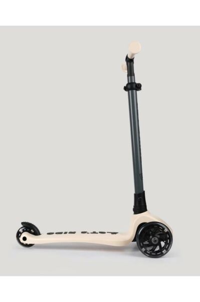 LC Let's Ride Two Işıklı Katlanabilir 3 Tekerlekli Scooter Bej