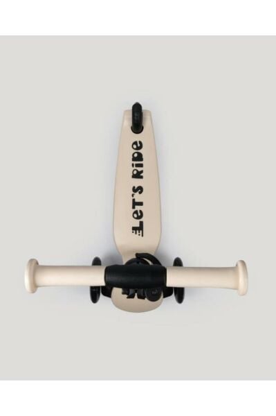 LC Let's Ride Two Işıklı Katlanabilir 3 Tekerlekli Scooter Bej