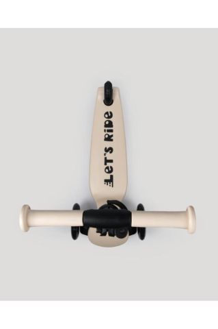 LC Let's Ride Two Işıklı Katlanabilir 3 Tekerlekli Scooter Bej