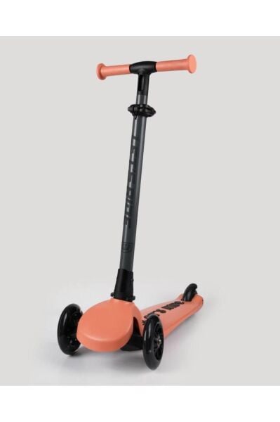 Let's Ride Two Işıklı Katlanabilir 3 Tekerlekli Scooter Somon