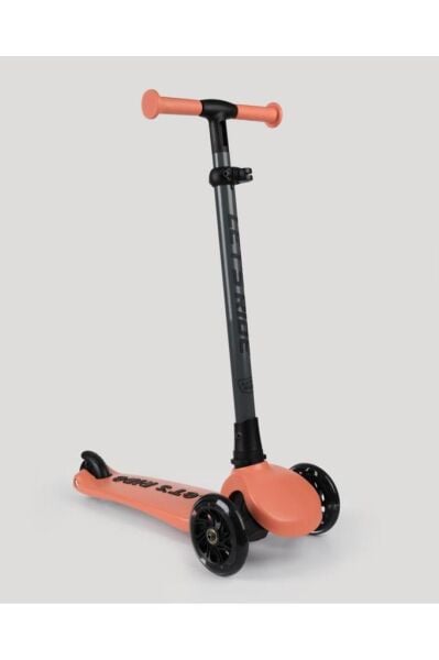 Let's Ride Two Işıklı Katlanabilir 3 Tekerlekli Scooter Somon