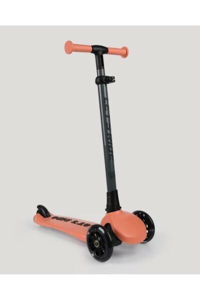 Let's Ride Two Işıklı Katlanabilir 3 Tekerlekli Scooter Somon