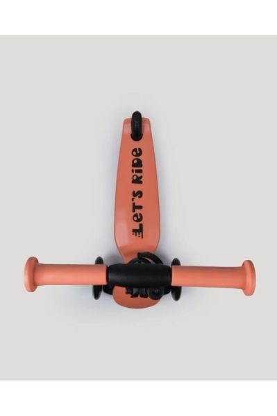 LC Let's Ride Two Işıklı Katlanabilir 3 Tekerlekli Scooter Somon