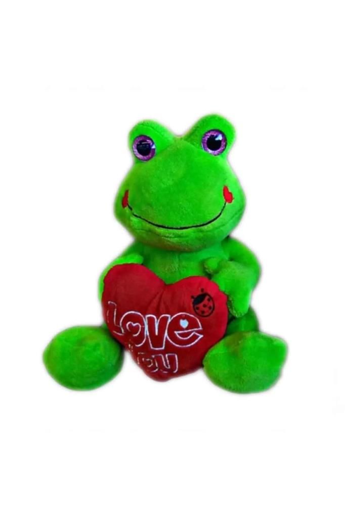 Peluş Kalpli Kurbağa 45 cm